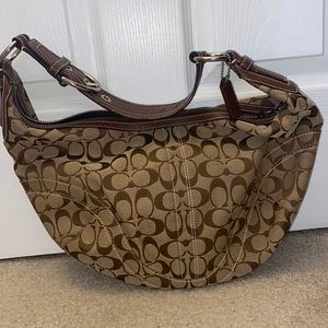 Coach “C” Logo Hobo Bag